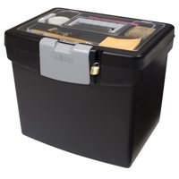Archivador Portátil Storex 61504B02C Con Tapa Xl Negra