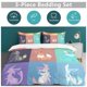 thumbnail image 5 of Eevee Bed Duvet Cover Funny Anime Cartoon Bedding Sets Lightweight 3 Piece Comforter Sets, 5 of 5