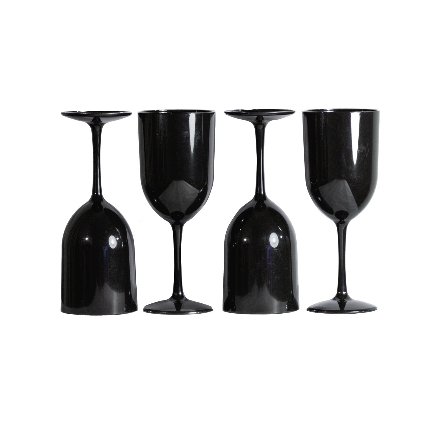 Copas Color Negro Set 4 Copas Cocktail Acrílico 473 ml - Negro | Lider