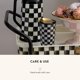 thumbnail image 5 of Taza de Viaje MACKENZIE-CHILDS Cuadros Elegantes Blanco y Negro, 5 of 6
