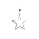 thumbnail image 2 of Colgante de Plata Estrella Bordes con Circones, 2 of 3