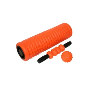 Ultimate Fitness - Foam Roller Pro 3 En 1 Masajeador Naranja