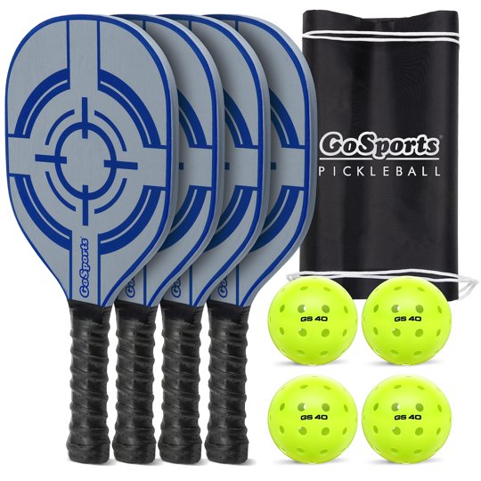 Set De Pickleball Gosports Con 4 Palas, 4 Pelotas Y Mochila