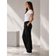 thumbnail image 2 of Pantalon De Buzo Recto 100 Algodon Estampar 240g Ajustable Negro Liso M, 2 of 3