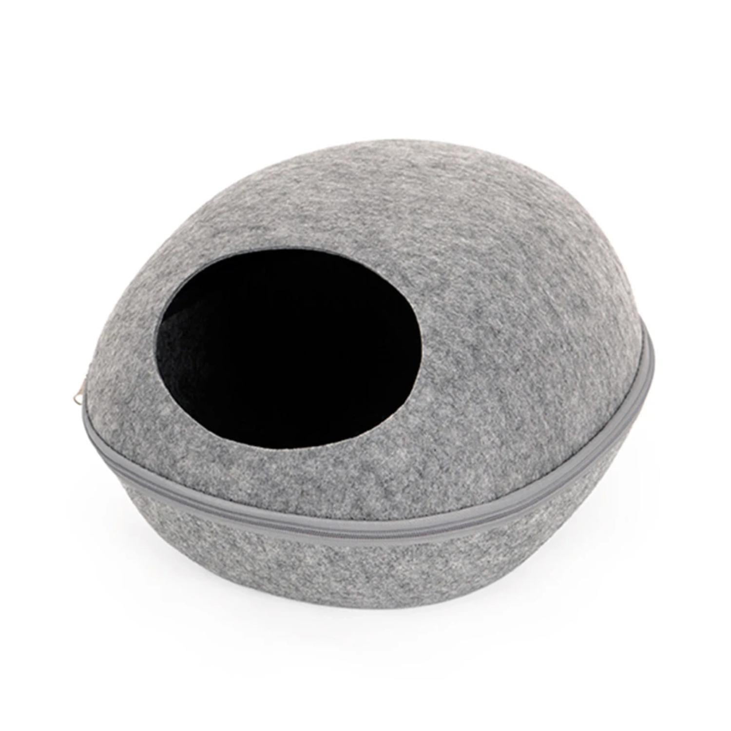 Total E-commerce - Cama Saco Para Dormir Circular Gris Perros Gatos Mascotas