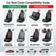 thumbnail image 3 of Fundas de Asiento Champlus Universal Gris – 2 delanteras, 3 of 8