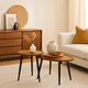 thumbnail image 3 of Set de Mesas de Centro Nido - Diseño Moderno de Madera y Metal, 3 of 7