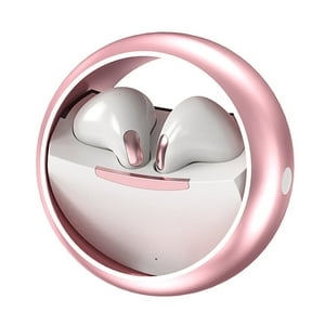 Aaronmei Auriculares Inalámbricos Bluetooth Tws Rosado