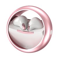 Aaronmei Auriculares Inalámbricos Bluetooth Tws Rosado