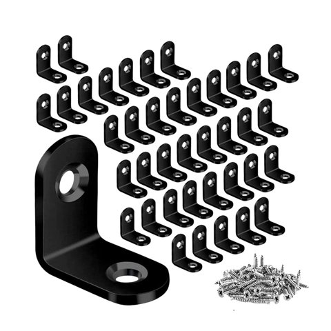 Magideal - 40 Soportes L, Soporte De Ángulo De Soportes De Ángulo De Acero Inoxidable , 25 Mm X 25 Mm X 16 Mm