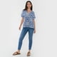 thumbnail image 4 of Blusa Mujer Manga Corta Hombro Recogido Azul Corona, 4 of 5