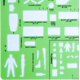 thumbnail image 2 of Juego de 10 plantillas de escena del crimen 21 x 28 cm, 2 of 3
