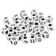 thumbnail image 2 of Paquete De 100 Cuentas Cúbicas Acrílicas Para Hacer Joyas, Pulsera, Negro, 7mm, 2 of 5