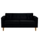 thumbnail image 1 of Sofa New Retro 3c Felpa 04 Negro, 1 of 6