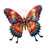 Magideal - Arte De Pared De Mariposa De Metal, Adorno Para Valla De Jardín, Accesorio Para Fiestas, Decoración Novedosa Para El Hogar, Decoración Colgante, Escul