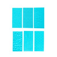 Magideal - 6 Pcs Cake Fondant Embossing / Lace Embossed Cutter / Cake Border Para Baking Decoration Of Cake Tool Cupdecoration Of Cakeating