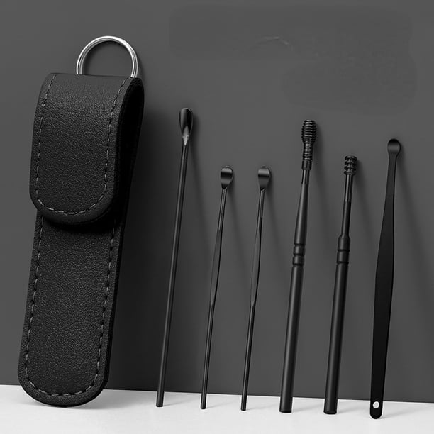 6PCS Ear Cleanser Spoon Health Care Earpick Ear Cleaner Wax Removal Tool Earpick Sticks Earwax Remover Curette Ear Pick Cleaning