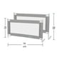 thumbnail image 4 of 2 Barandas Para Cama transición/ Montessori 70×140 cm Gris Altura colchón hasta 27 cm, 4 of 11
