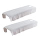 thumbnail image 3 of 2pcs Cubierta De Sábana De Cama De Masaje De Terciopelo De Cristal Suave Con Agujero 31x75 Pulgadas Blanco, 3 of 5