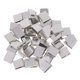 thumbnail image 1 of 50pcs punta de hebilla de cinturón de metal extremo para correas correa sombrero accesorio de costura de plata, 1 of 5
