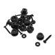 thumbnail image 4 of BOTONES DE CORREA DE GUITARRA CON TORNILLOS INOXIDABLES Y ARANDELAS DE GOMA Negro, 4 of 5