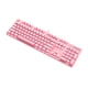 thumbnail image 2 of Teclado Mecánico Retroiluminado Rosa Switch Red- Robocop 104k, 2 of 3
