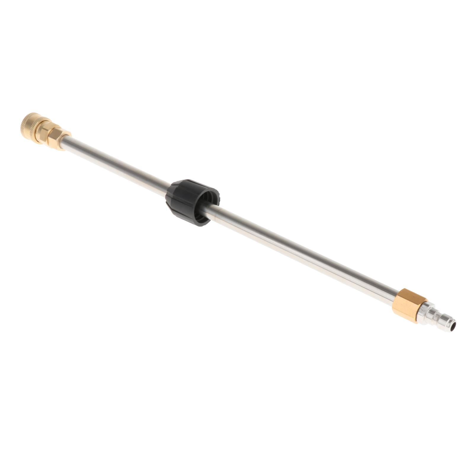 Magideal - Varilla De Extensión 1/4 Conexión Rápida Lavado Profesional Acero Inoxidable Patio Automóvil Lavadora A Presión Varilla De Extensión Arandela Varilla 38cm