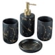 thumbnail image 1 of Accesorios De Ba?o Set Dispensador De Loción CERáMICA Dispensador De Jabón Negro 4Pcs, 1 of 5
