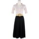 thumbnail image 4 of INSPIRE CHIC Cinturón de Paja Tejido Elástico para Mujer de Talla Grande Cinturón Ancho de Cintura Boho Trenzado para Vestido 45.3" Caqui, 4 of 5