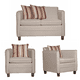 thumbnail image 1 of Juego De Living 2-1-1 BARCELONA Beige, 1 of 3