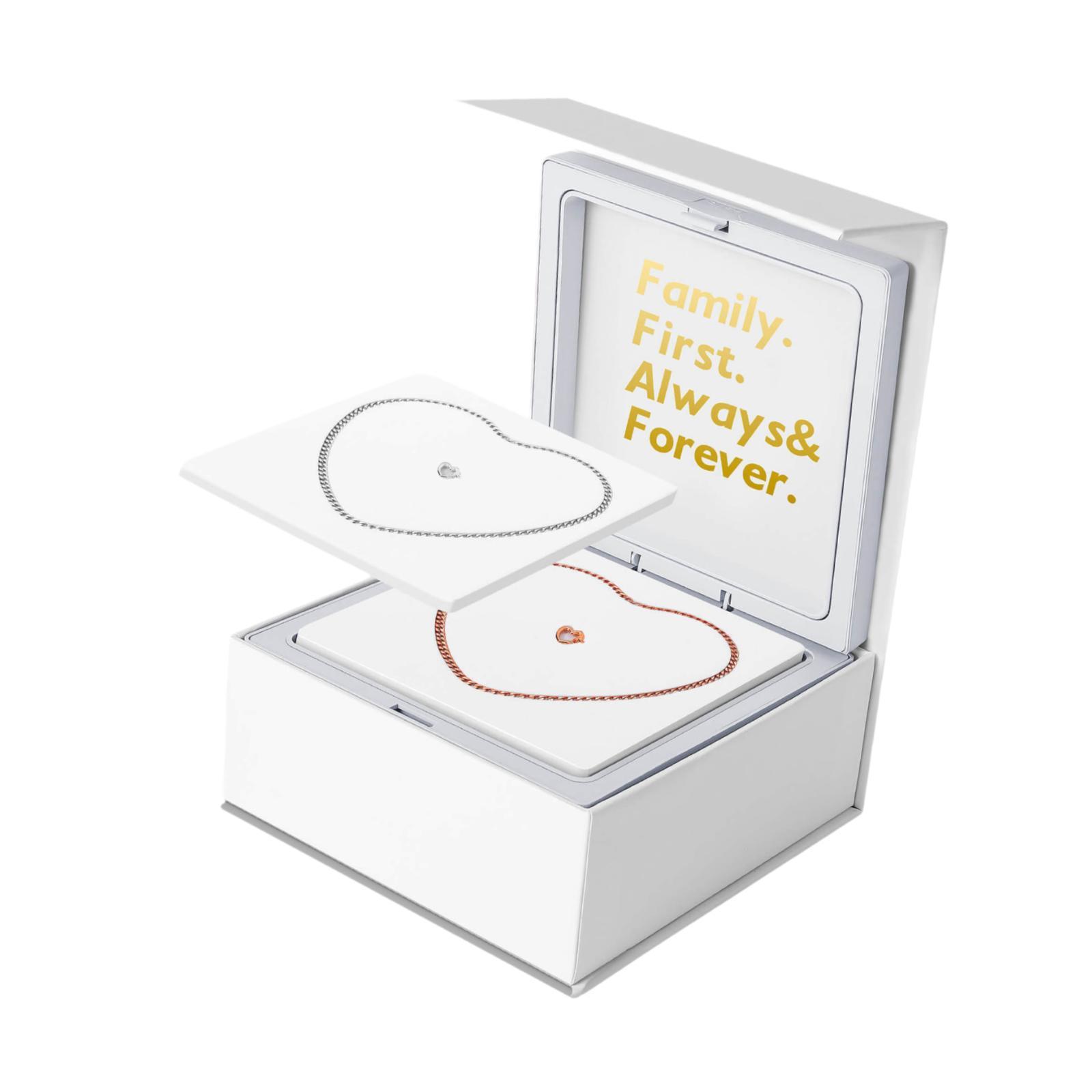 Ioensy - Kit De Pulsera Permanente Enlaces De Joyería De Moda De Bricolaje Para Boda Valentín Regalos Plateado Y Oro Rosa