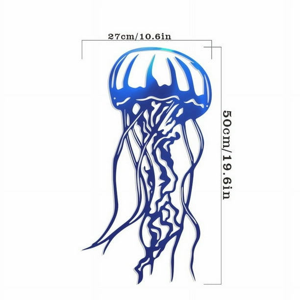 1pc Metal Fish Wall Decorative, Wall Art Tropical Fish Sculpture,Sailfish Metal Wrought Iron Silhouette Crafts Interior Wall Home Decor,Christmas Gift