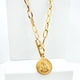 thumbnail image 5 of Collar Sagrado Corazon Jesús; Protección; Regalo Para Mujer Dorado, 5 of 9