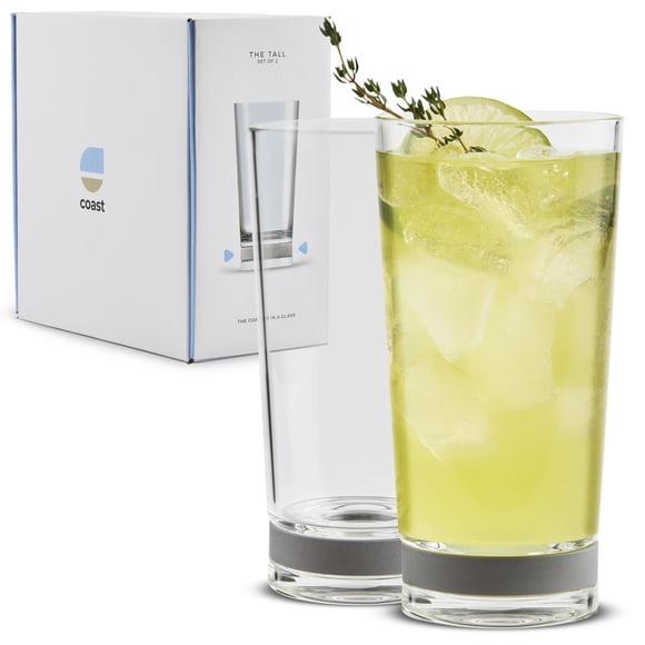 Vasos para beber Coast Glassware The Tall Highball, 470 ml (juego de 2)