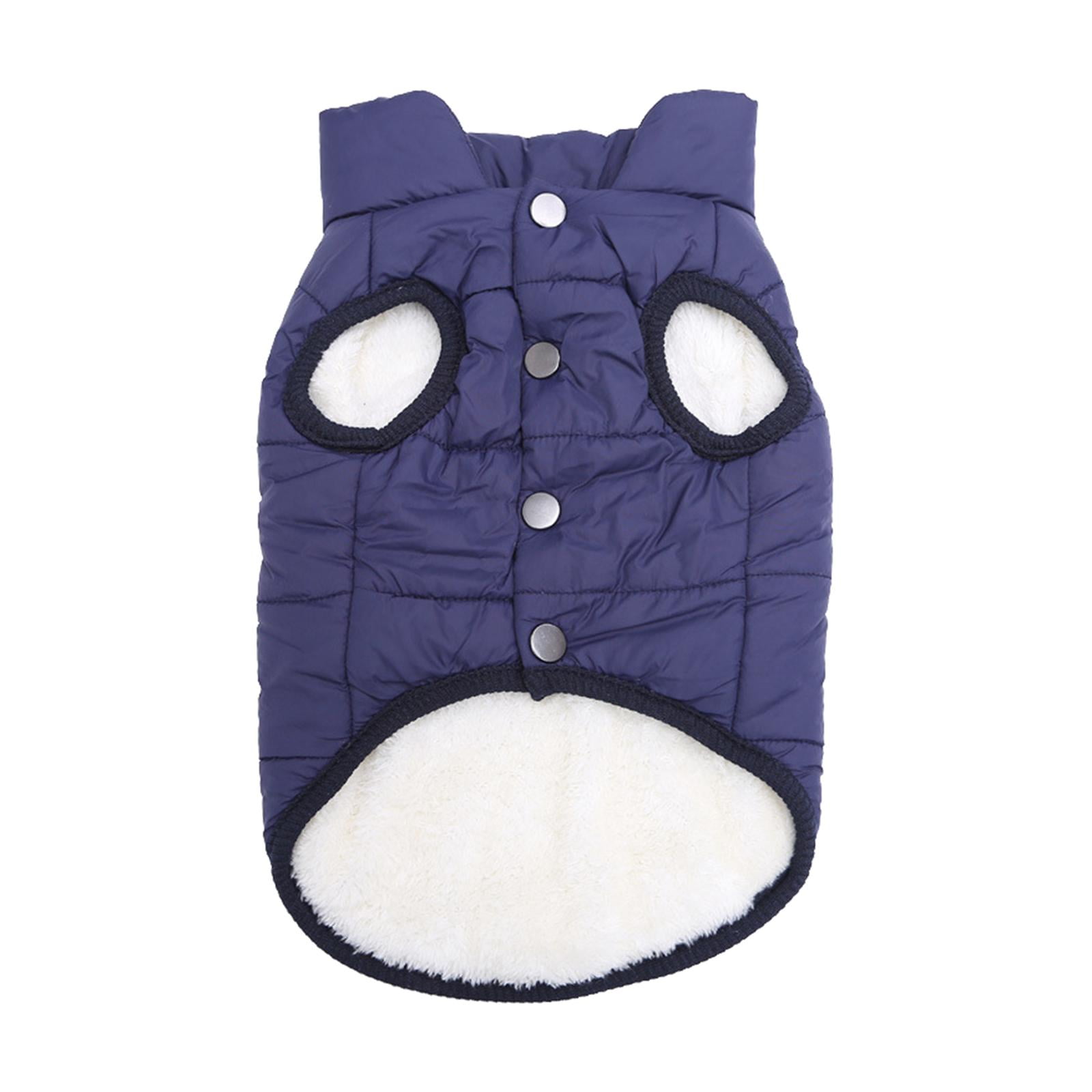 Ropa Cálida Para Perros Ropa De Lana Chaqueta Ligera De Invierno Para Suministros Para Mascotas Azul