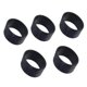 thumbnail image 2 of 5 Paquetes De Anillo De Agarre De Raqueta De Tenis, Banda De Agarre De Bádminton Absorbente Del Sudor, Negro, 2 of 2