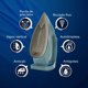 thumbnail image 2 of Plancha Vapor Oster Aeroglide Antigoteo Verde Gcstac7402 Verde Claro, 2 of 4