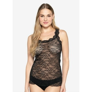 Lady Genny - Camiseta Encaje Mujer