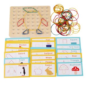 Magideal - Juguete Educativo Montessori, Juguete Montessori De Madera, Gráficos De Bricolaje, Madera Montessori Para Aprender La Enseñanza De La Imaginación Del