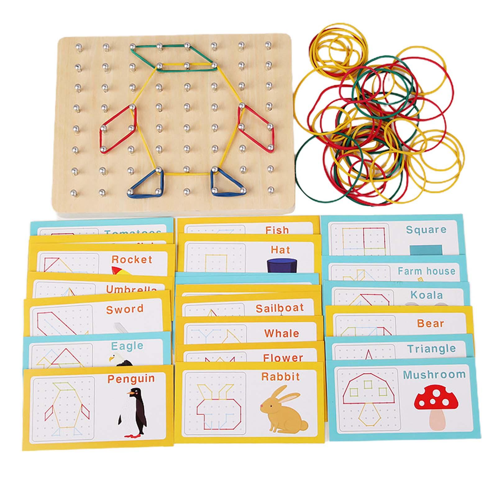 Magideal - Juguete Educativo Montessori, Juguete Montessori De Madera, Gráficos De Bricolaje, Madera Montessori Para Aprender La Enseñanza De La Imaginación Del