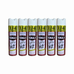 Pack 6 Insecticida Tanax En Aerosol 220Cc Elimina Todo Insecto