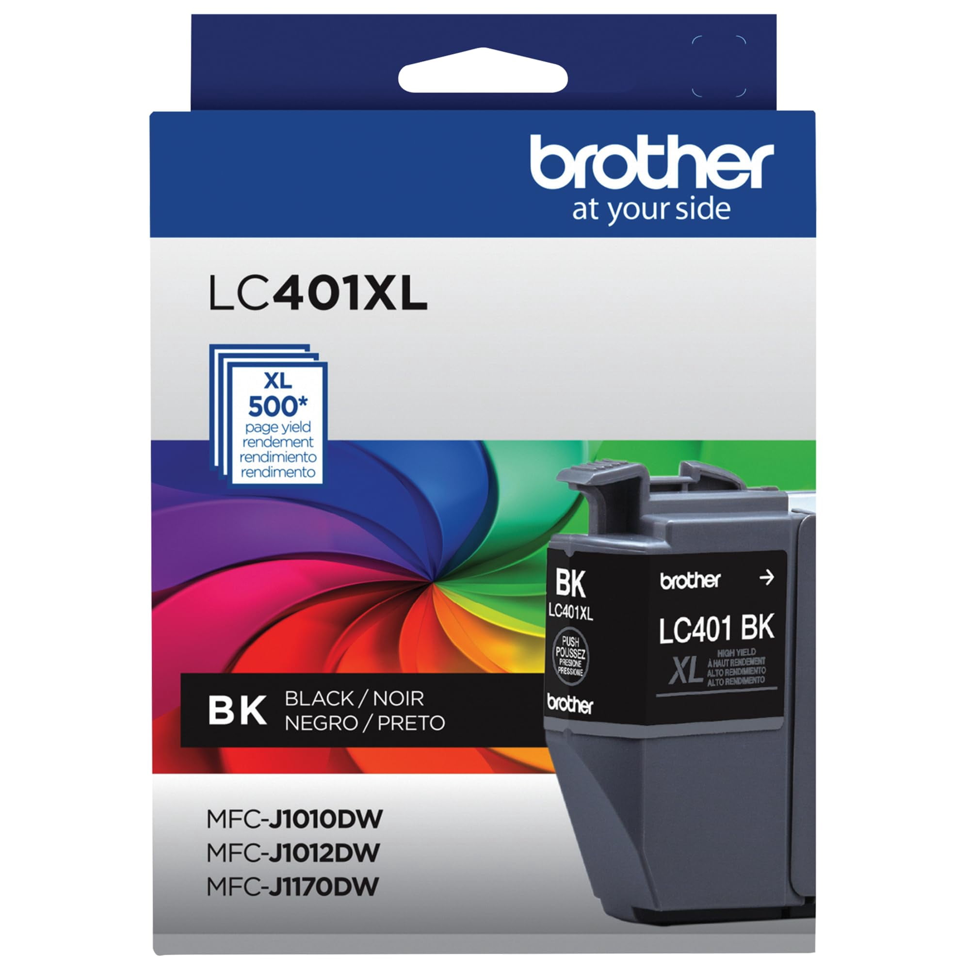 Cartucho De Tinta Brother Lc401xlbk Original De Alto Rendimiento Negro