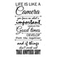 thumbnail image 1 of Decomural Life Is Like A Camera WS-35755, 1 of 2