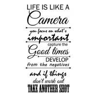Rienda Libre Graphics - Decomural Life Is Like A Camera Ws-35755