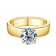 thumbnail image 1 of Anillos Solitario de Moissanita de 2 Quilates para Mujer Color D VVS1 Anillo de Compromiso de Oro Bandas de Boda Anillos de Promesa de Aniversario de Plata Esterlina 925 para Ella Talla 5-10, 1 of 7
