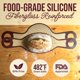 thumbnail image 4 of Superbaking – Set de 2 tapetes de silicona para pan (23 cm y 25 cm) redondo y ovalado, 4 of 9