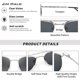 thumbnail image 3 of Lentes de Sol JIM HALO Aviator Cristal Metal UV400, 3 of 3