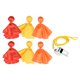 thumbnail image 4 of 6x Bandera De Penalización De Fútbol Bandera De árbitro Banderas De Desafío Accesorios De árbitro Portátiles 3 Colores Y Silbato, 4 of 5