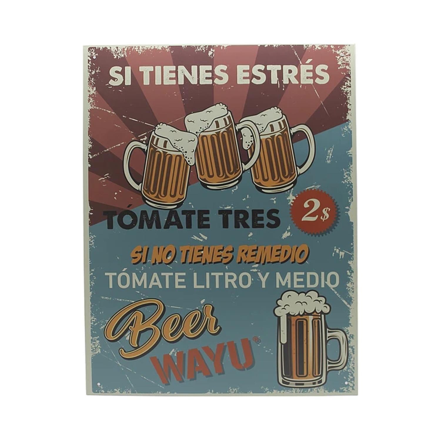 Wayu - Cuadro Deco Beer 40*30cm