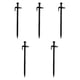 thumbnail image 2 of 5x Carpas Con Clavos Resistentes, Inflexibles, Con Anilla De Cuerda, Estacas Para Acampar, 30 Cm, 2 of 4